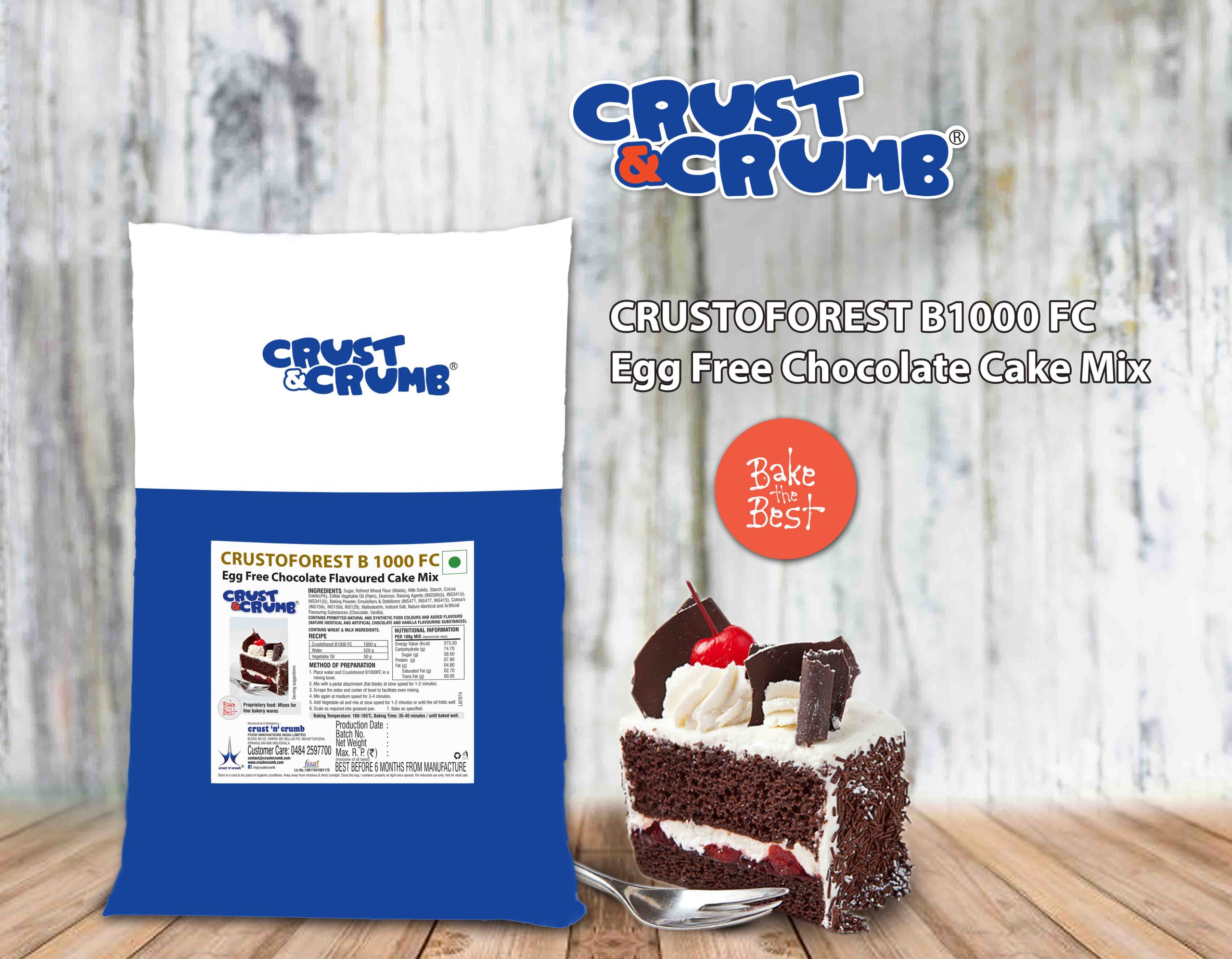 Crust N Crumb Vanila Cake Mix 250g