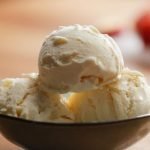 Ice cream made with Vanille BV's Pure vanilla powder. Ingredient made from sustainably grown beans, perfect for bakery, dairy, and beverage applications, offering authentic flavor and versatility.