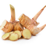 galangal white background fresh 53907368