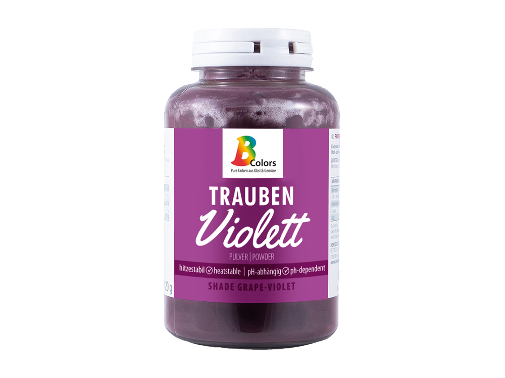BColors - Poudre de colorant alimentaire naturel Raisin Violet - 1