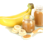 Jars of Dole ripe Banana Puree - Premium aseptically processed banana ingredient for food and beverage applications.